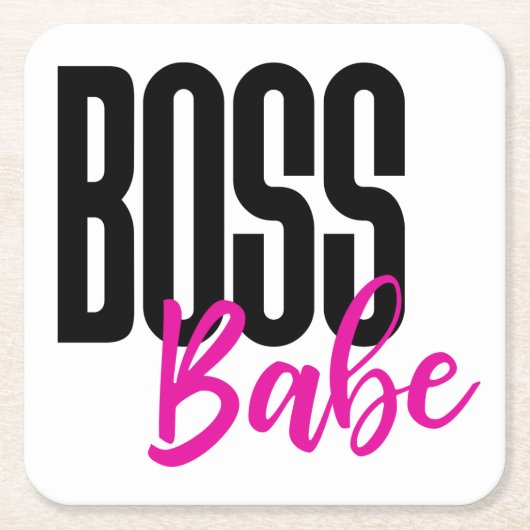 Boss Babe Entrepreneur Succesdoelstellingen Dreams Kartonnen Onderzetters (Voorkant)