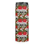 Boss Babe Festive AF Skeleton in het Santa Hat Pat Thermosbeker (Achterkant)