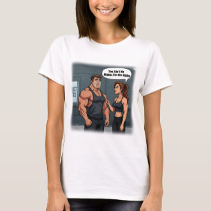 Boss Babe Funny Fitness Humor T-shirt, Alpha vrouw T-shirt