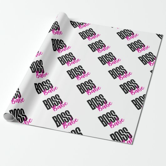 Boss Babe, Girl Boss Cadeaupapier (Uitgerold)
