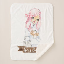 Boss Babe gooit de sherpa deken naar huis