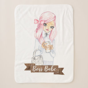 Boss Babe gooit de sherpa deken naar huis