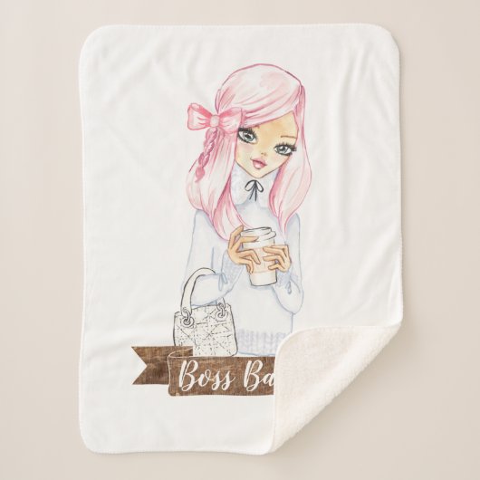 Boss Babe gooit de sherpa deken naar huis (Voorkant)