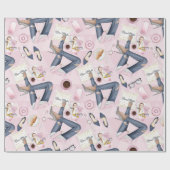 Boss Babe, Meisje Power Wrapping Papier (Vlak)