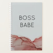Boss Babe Modern Woman's Pink Ink Planner (Voorkant)