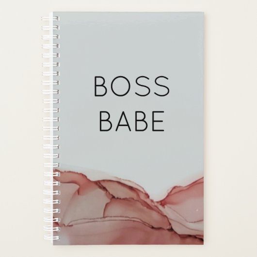 Boss Babe Modern Woman's Pink Ink Planner (Voorkant)