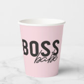 Boss Babe Papieren Bekers (Voorkant)