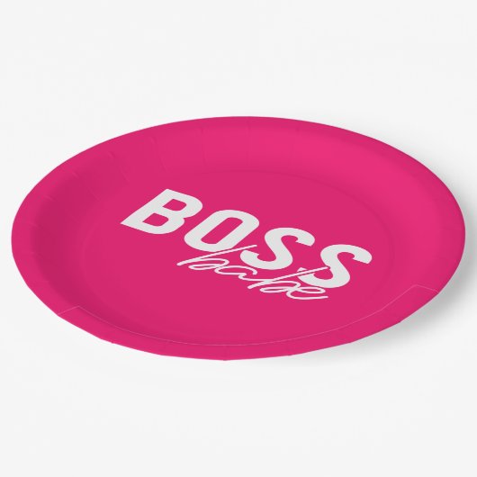 Boss Babe Papieren Bordje (Gekanteld)