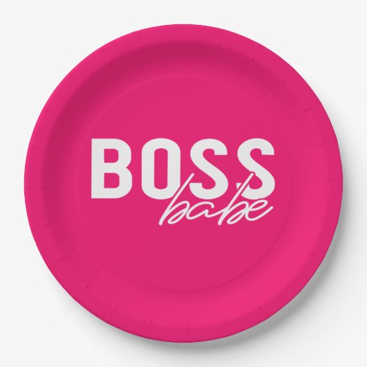 Boss Babe Papieren Bordje (Voorkant)