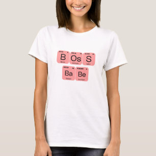 Boss Babe Periodiek Tablo Element T-shirt