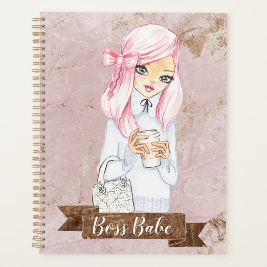 Boss Babe Planner Notitieboek voor Boss Girls (Voorkant)
