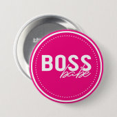 Boss Babe Ronde Button 7,6 Cm (Voorkant /achterkant)