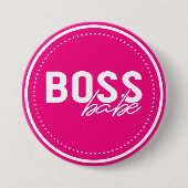 Boss Babe Ronde Button 7,6 Cm (Voorkant)