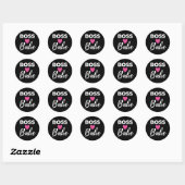 Boss Babe Ronde Sticker (Vel)