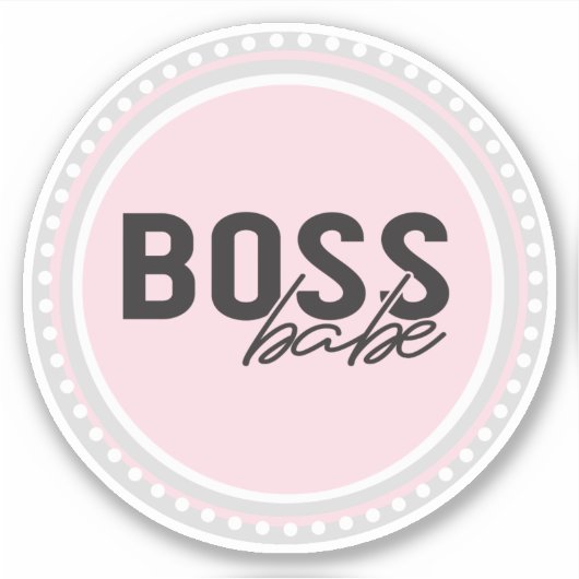 Boss Babe Sticker (Voorkant)