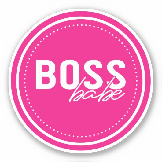 Boss Babe Sticker (Voorkant)