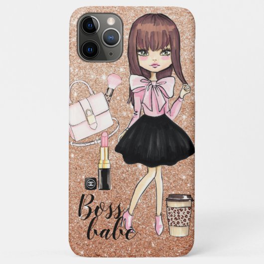 Boss babe wild en chic i pad hoesje (Achterkant)