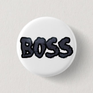 BOSS-badge voor de baas in deze wereld Ronde Button 3,2 Cm