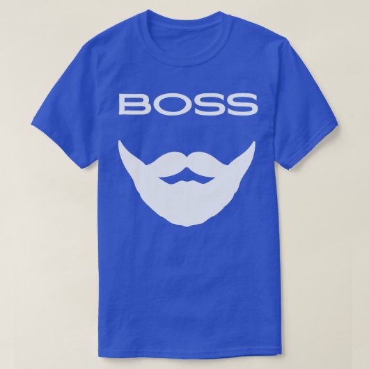 Boss Beard Beard Loverded Design for Darker T-shirt (Design voorkant)