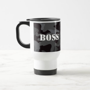 Boss Black Camo Drank Reizen Koffiemok Reisbeker