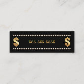 Boss Bling VIP Mini Visitekaartje (Achterkant)