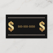 Boss Bling VIP Visitekaartje (Achterkant)