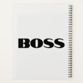Boss Book of Self Schedule Planner (Achterkant)