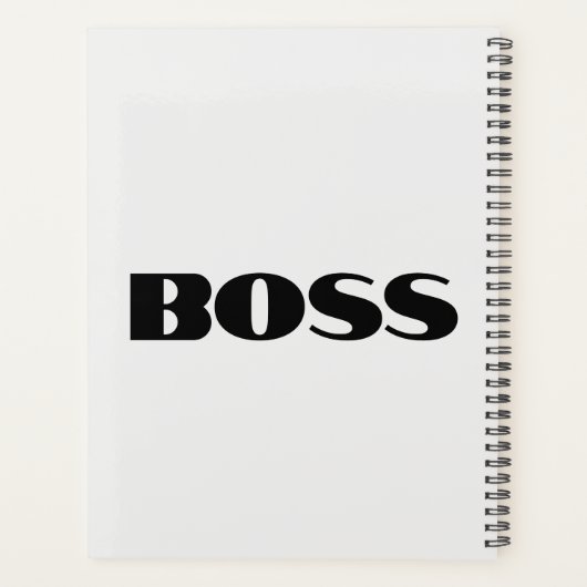 Boss Book of Self Schedule Planner (Achterkant)