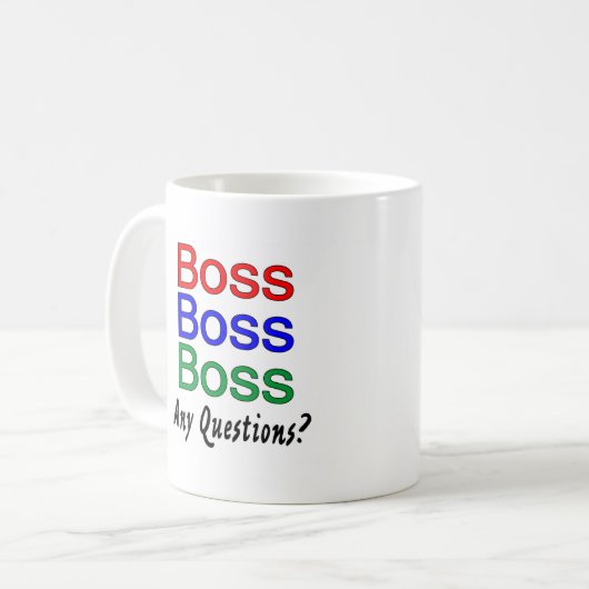 Boss Boss Boss Koffiemok (Voorkant links)