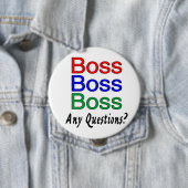Boss Boss Boss Ronde Button 4,0 Cm (In situ)