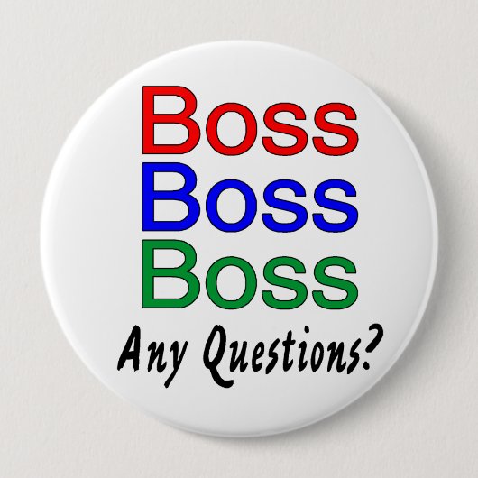Boss Boss Boss Ronde Button 4,0 Cm (Voorkant)