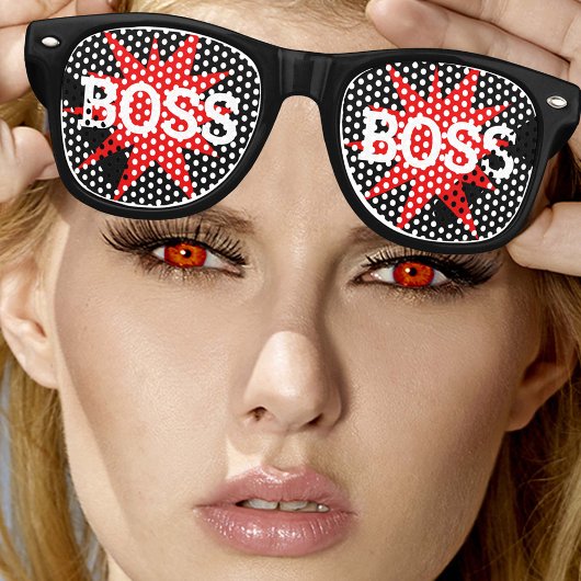 BOSS BOSS retro Shades / Fun Party Sunbril Zonnebril