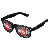 BOSS BOSS retro Shades / Fun Party Sunbril Zonnebril (Gekanteld)