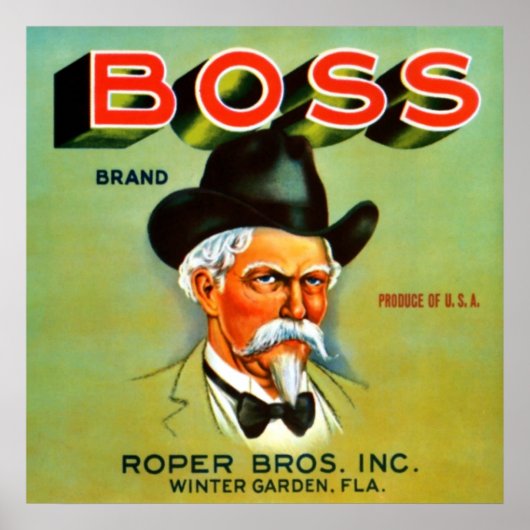 Boss Brand Poster (Voorkant)