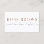 Boss Brows Visitekaartje (Voorkant)