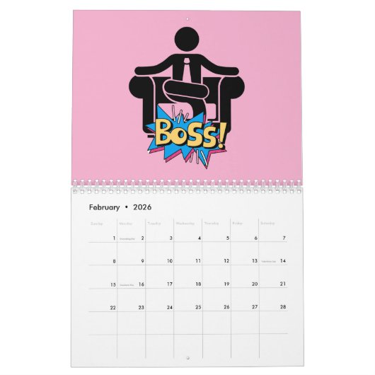 Boss Calendar Kalender (Feb 2026)