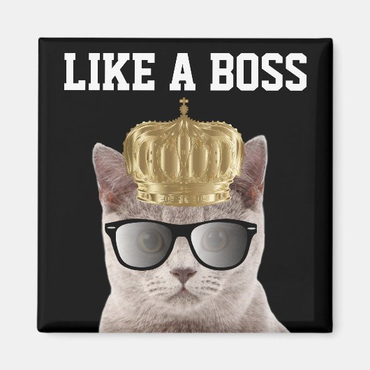 BOSS CAT BIRTHDAY MAGNETS MAGNEET (Voorkant)