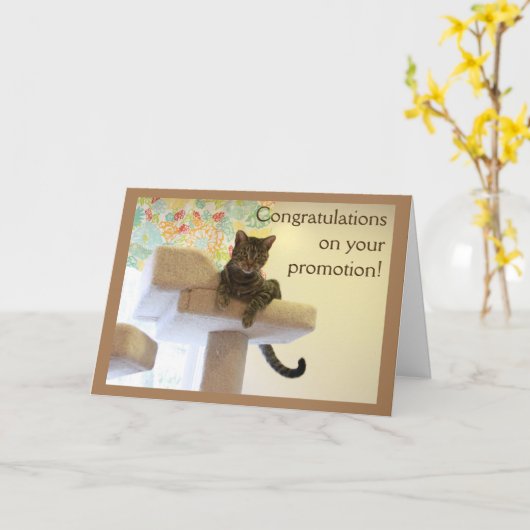 Boss Cat Kaart (Gele Bloem)