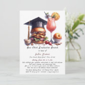Boss Chick Afstudeer Brunch & BBQ Kaart (Staand voorkant)