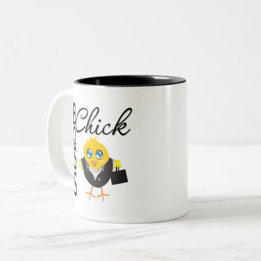 Boss Chick Tweekleurige Koffiemok (Voorkant links)