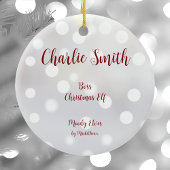 Boss Christmas Elf Keramisch Ornament