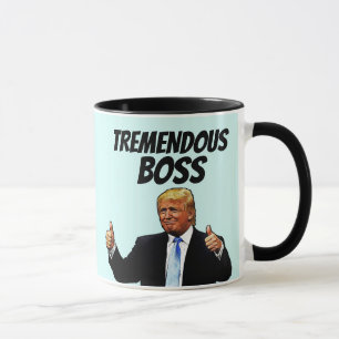 BOSS COFFEE MOK, DONALD TRUMP MOK