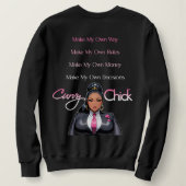 Boss Curves (voor zwarte hoodie) Trui (Design achterkant)