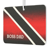 BOSS DAD op rood wit en zwart verloop Luchtverfrisser (Links)