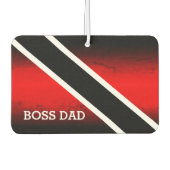 BOSS DAD op rood wit en zwart verloop Luchtverfrisser (Voorkant)
