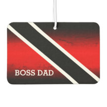 BOSS DAD op rood wit en zwart verloop