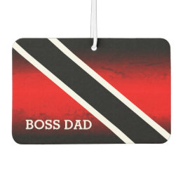 BOSS DAD op rood wit en zwart verloop Luchtverfrisser