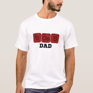 Boss Dad Periodic Table Element T-shirt