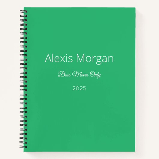 Boss Dagelijkse Planner Notitieboek (Voorkant)