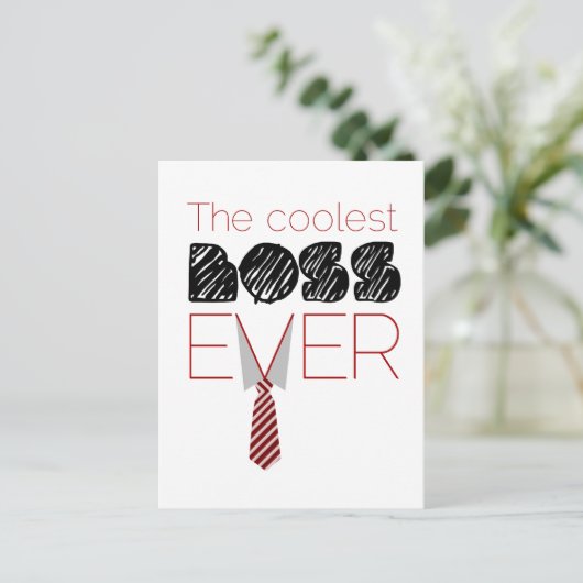 Boss Day Briefkaart (Staand voorkant)